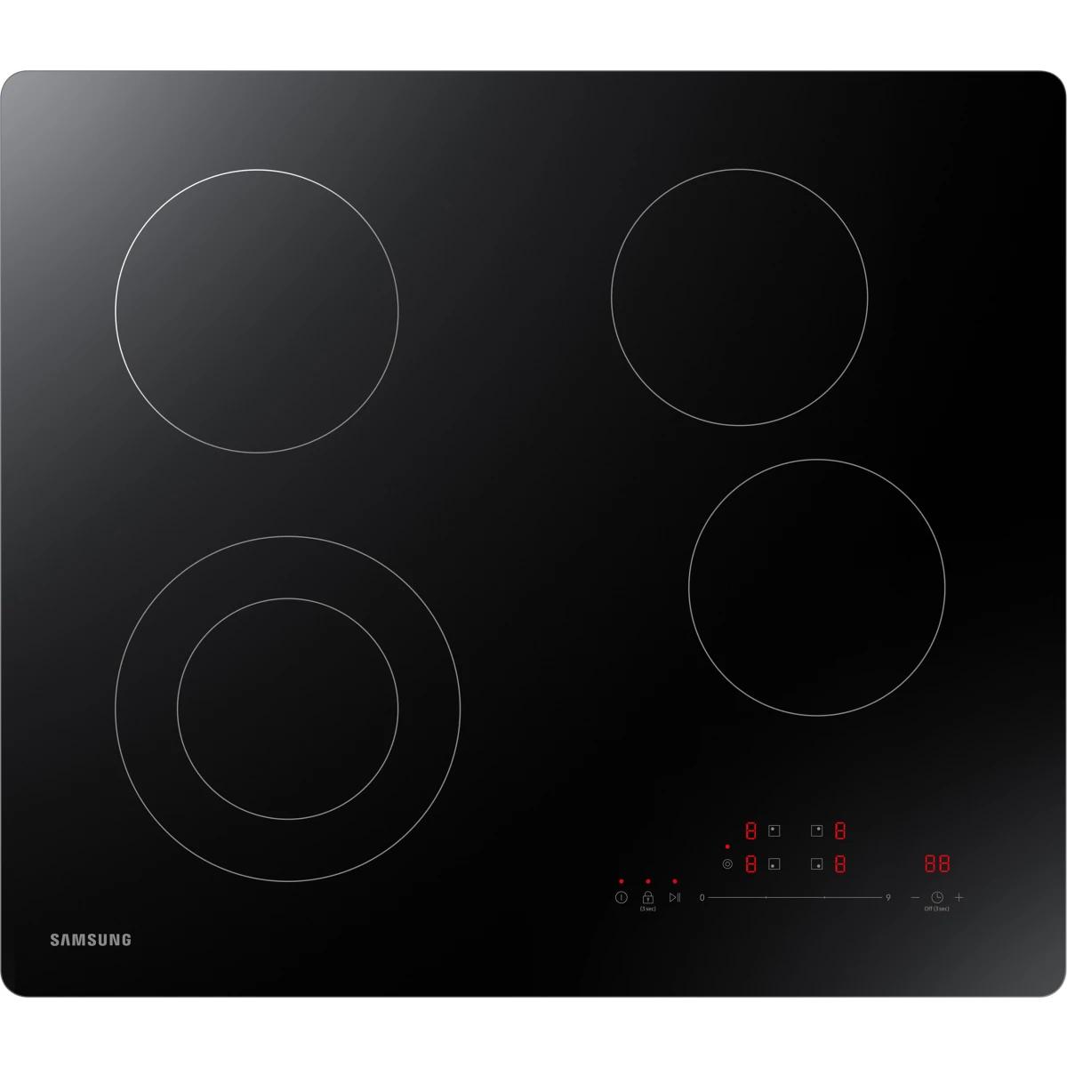 Samsung NZ24T4360RK 24" Radiant Electric Cooktop with Digital Touch Controls
