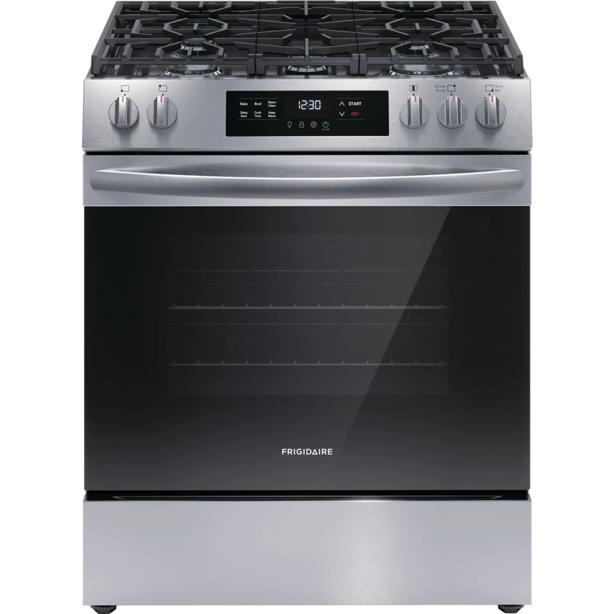 Frigidaire FCFG3062AS 30" Front Control Gas Range with Quick Boil in Stainless Steel