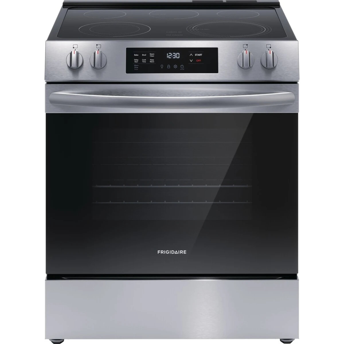 Frigidaire FCFE3062AS 30" Front Control Electric Range with Steam Clean in Stainless Steel