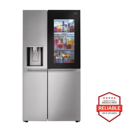 LG LRSVS2706S 27 cu. ft. Smart Side-By-Side InstaView® Door-in-Door® Refrigerator with Craft Ice™
