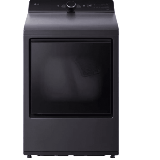 LG DLE8400BE 7.3 cu. ft. Ultra Large Capacity Rear Control Electric Dryer with LG EasyLoad™ Door and AI Sensing