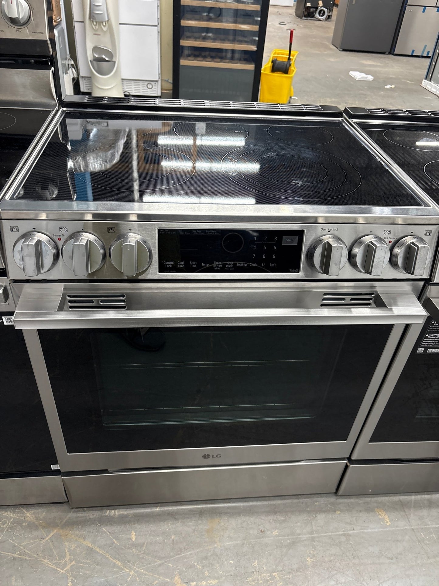 LG LSEL6335XE 6.3 cu. ft. Smart Slide-In Electric Range with InstaView®, ProBake Convection® and Air Fry