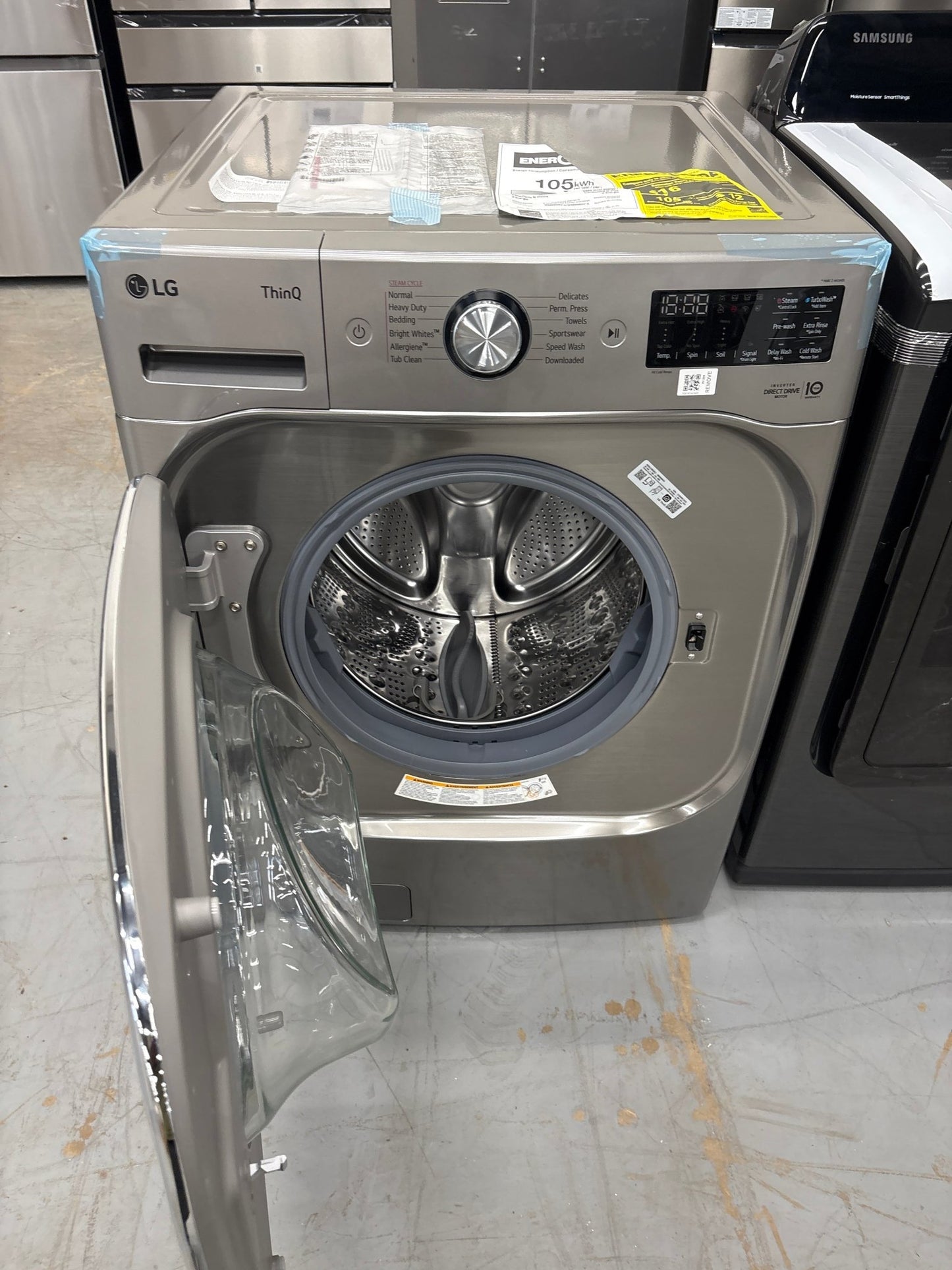 LG WM8980HVA 5.2 cu. ft. Mega Capacity Smart Wi-Fi Enabled Front Load Washer with TurboWash® and Built-In Intelligence