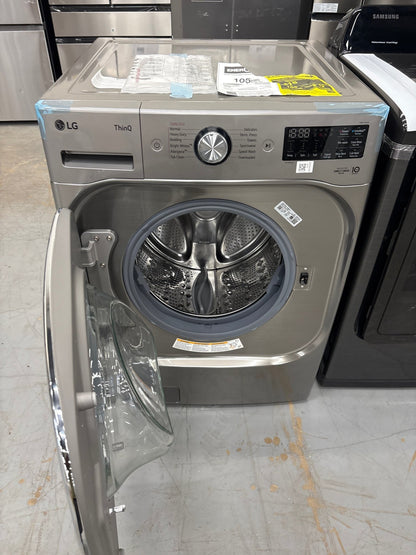 LG WM8980HVA 5.2 cu. ft. Mega Capacity Smart Wi-Fi Enabled Front Load Washer with TurboWash® and Built-In Intelligence