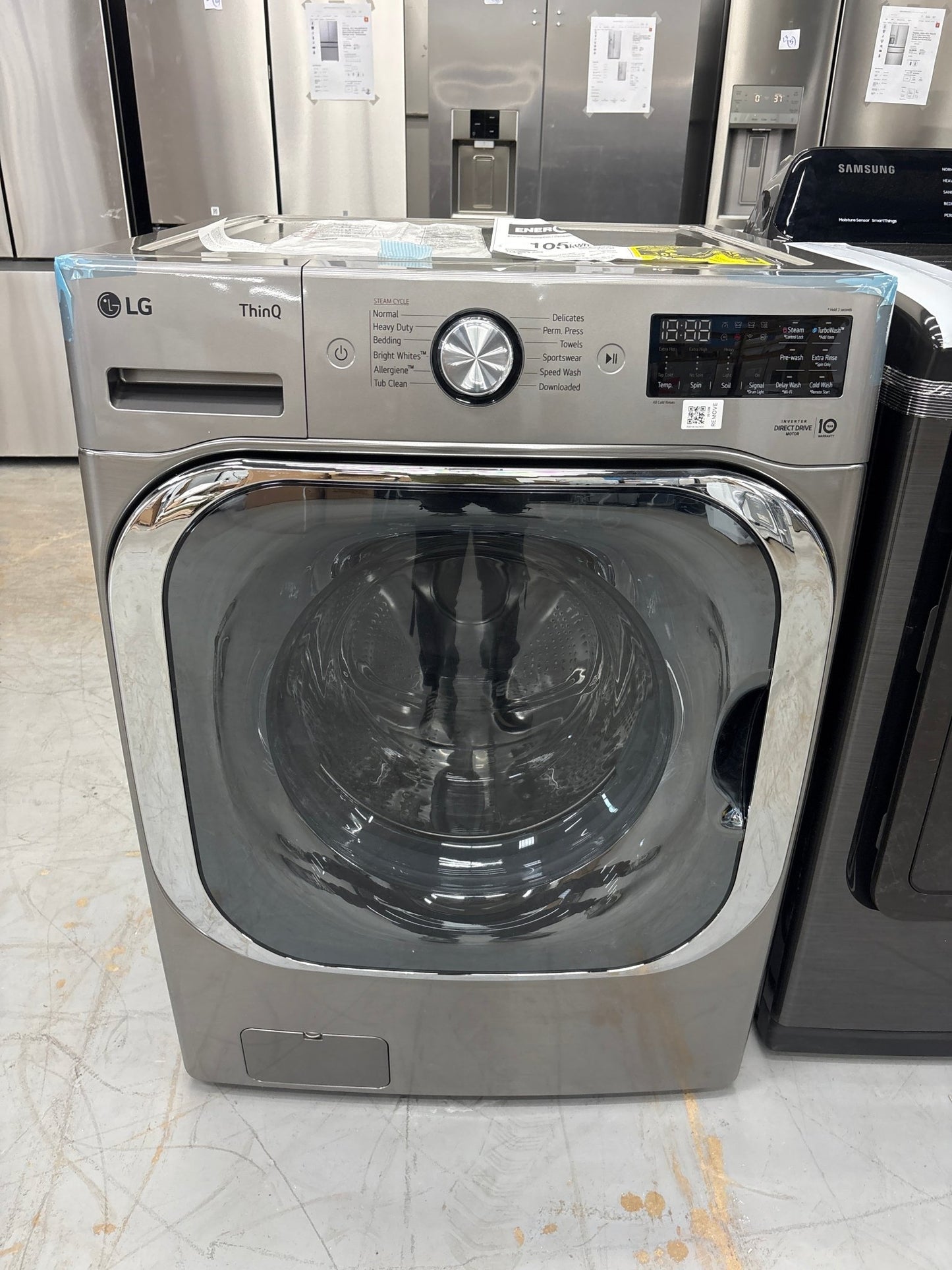 LG WM8980HVA 5.2 cu. ft. Mega Capacity Smart Wi-Fi Enabled Front Load Washer with TurboWash® and Built-In Intelligence