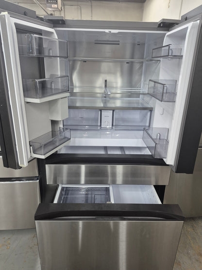 Samsung RF29BB8600QLAA Bespoke 29 cu. ft. Standard Depth 4-Door French Door Refrigerator with Beverage Center