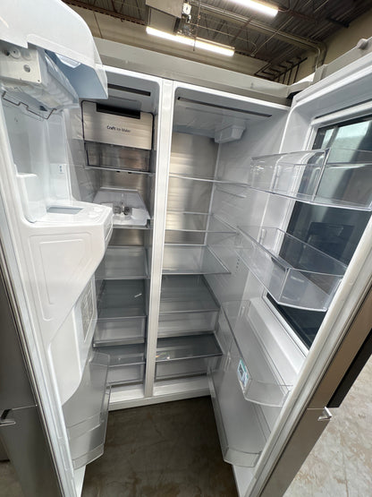 LG 27 LRSCS2706S cu. ft. Side-By-Side InstaView Refrigerator with Craft Ice