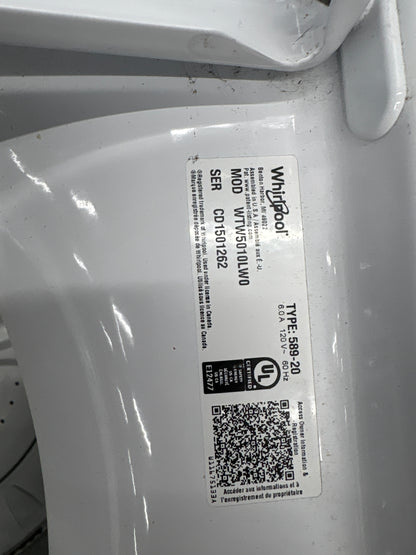 Whirlpool WTW5010LW 4.6 cu. ft. Top Load Impeller Washer with Built-In Faucet