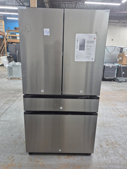 Samsung RF23BB8600QLAA Bespoke 23 cu. ft. Counter Depth 4-Door French Door Smart Refrigerator with Beverage Center