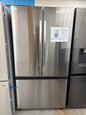 36 in 32 cu ft Mega Capacity Standard Depth 3 Door French Door Refrigerator in Stainless Steel with Dual Auto Ice Maker