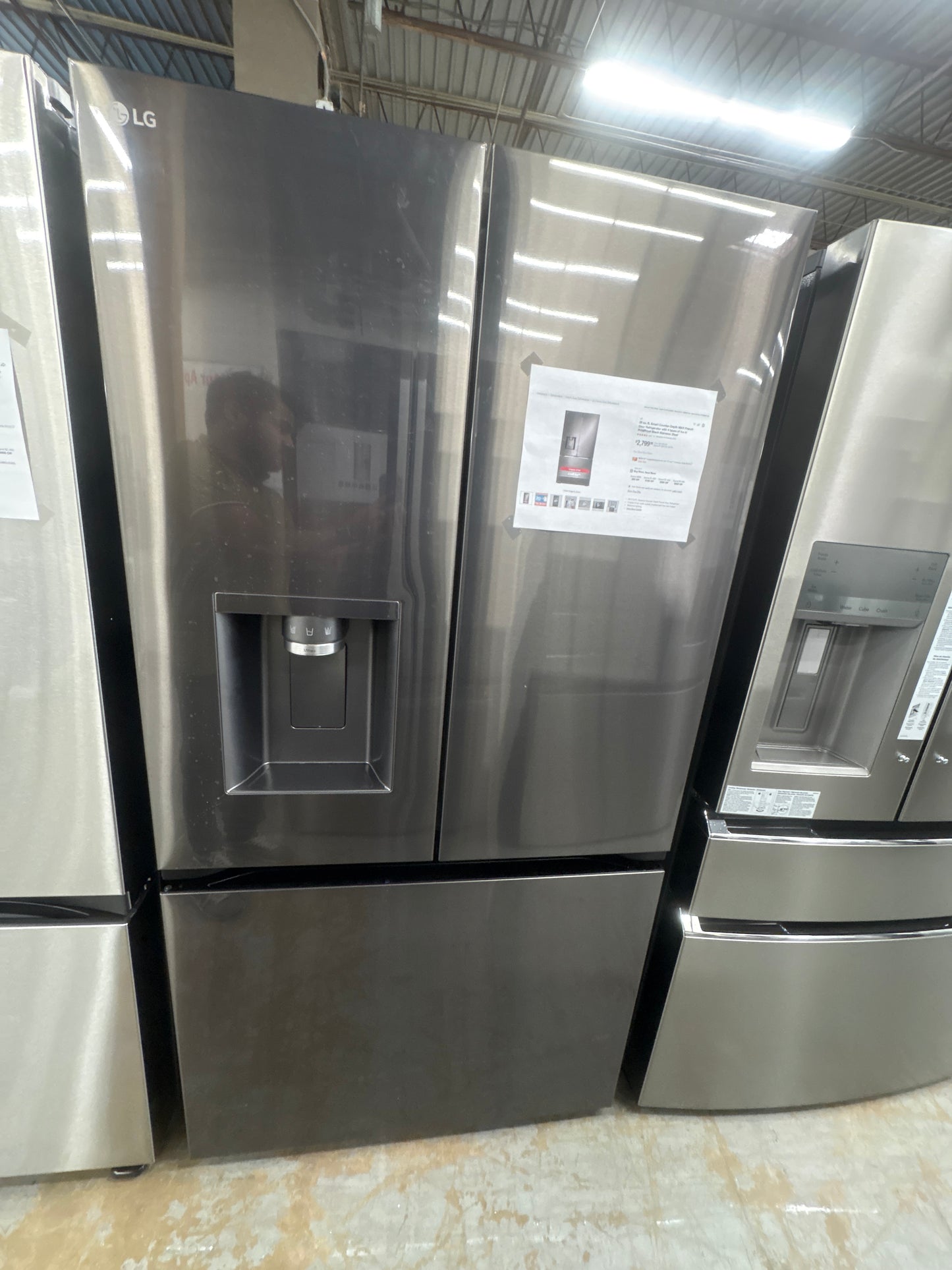 LG LRYXC2606D 26 cu. ft. Smart Counter-Depth MAX™ French Door Refrigerator with Four Types of Ice