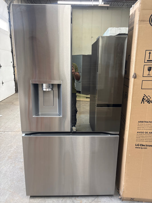 LG LRYKC2606S 26 cu. ft. Smart Mirror InstaView® Counter-Depth MAX™ French Door Refrigerator with Four Types of Ice