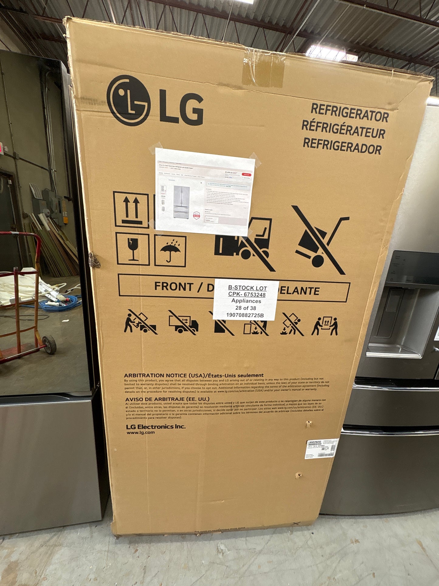 LG 29 cu. ft. 4-Door French Door Refrigerator with Double Freezer