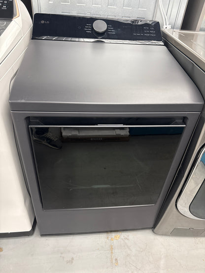 LG DLE8400BE 7.3 cu. ft. Ultra Large Capacity Rear Control Electric Dryer with LG EasyLoad™ Door and AI Sensing