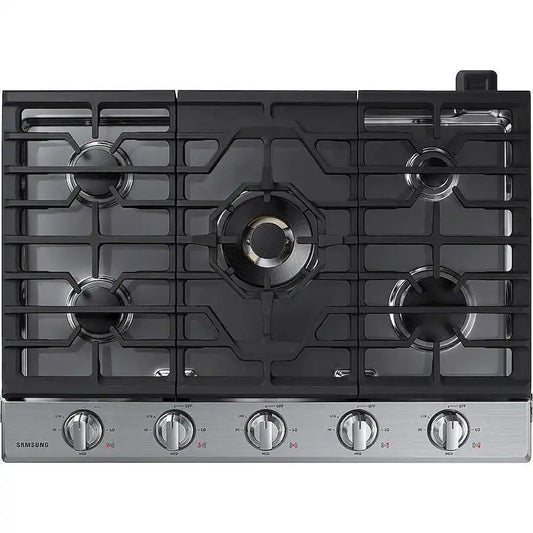 Samsung NA30N7755TS 30" Smart Gas Cooktop with 22K BTU Dual Power Burner