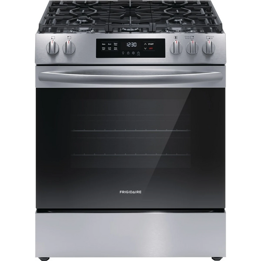 Frigidaire FCFG3062AS 30" Front Control Gas Range with Quick Boil in Stainless Steel