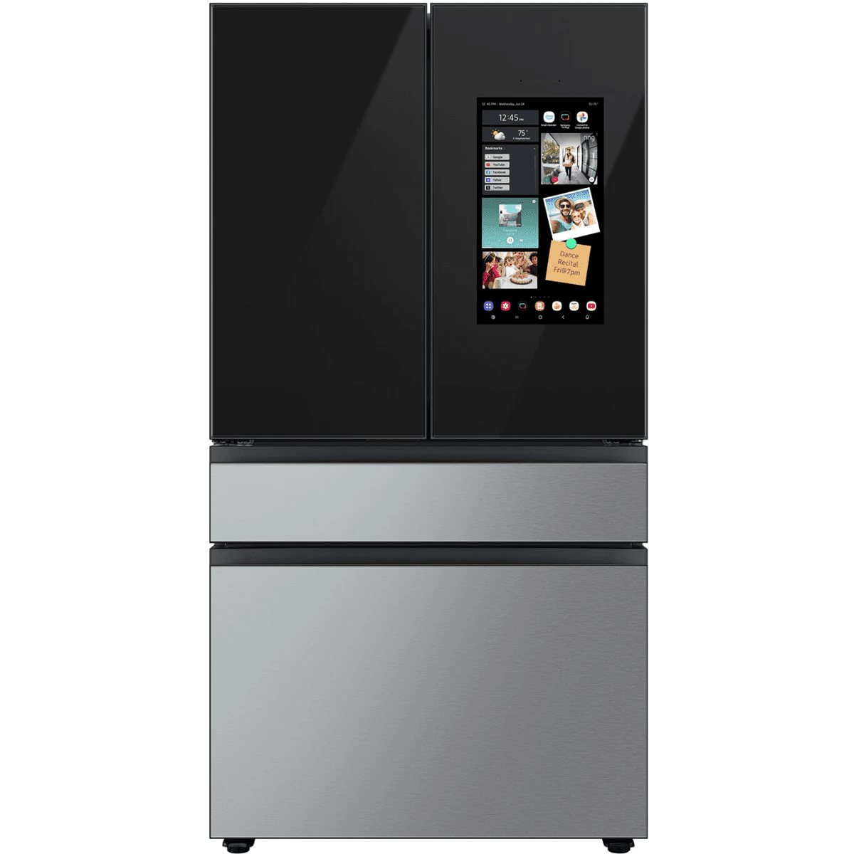 Samsung BESPOKE RF29BB8900QK NEW 36" Smart 4‑Door French Door Refrigerator — 29 Cu. Ft., Family Hub™, FlexZone, Stainless Steel