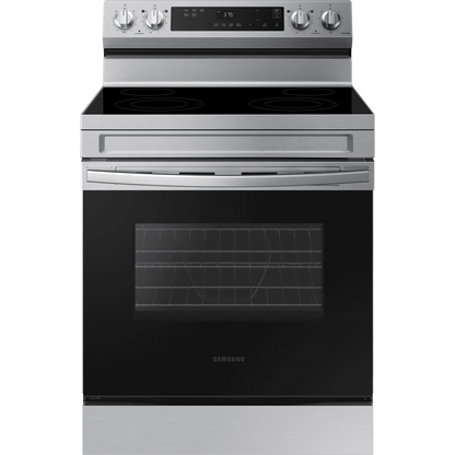 Samsung NE63A6111SS NEW 30" Freestanding Electric Smart Range — 4 Burners, 6.3 Cu. Ft. Oven, Stainless Steel
