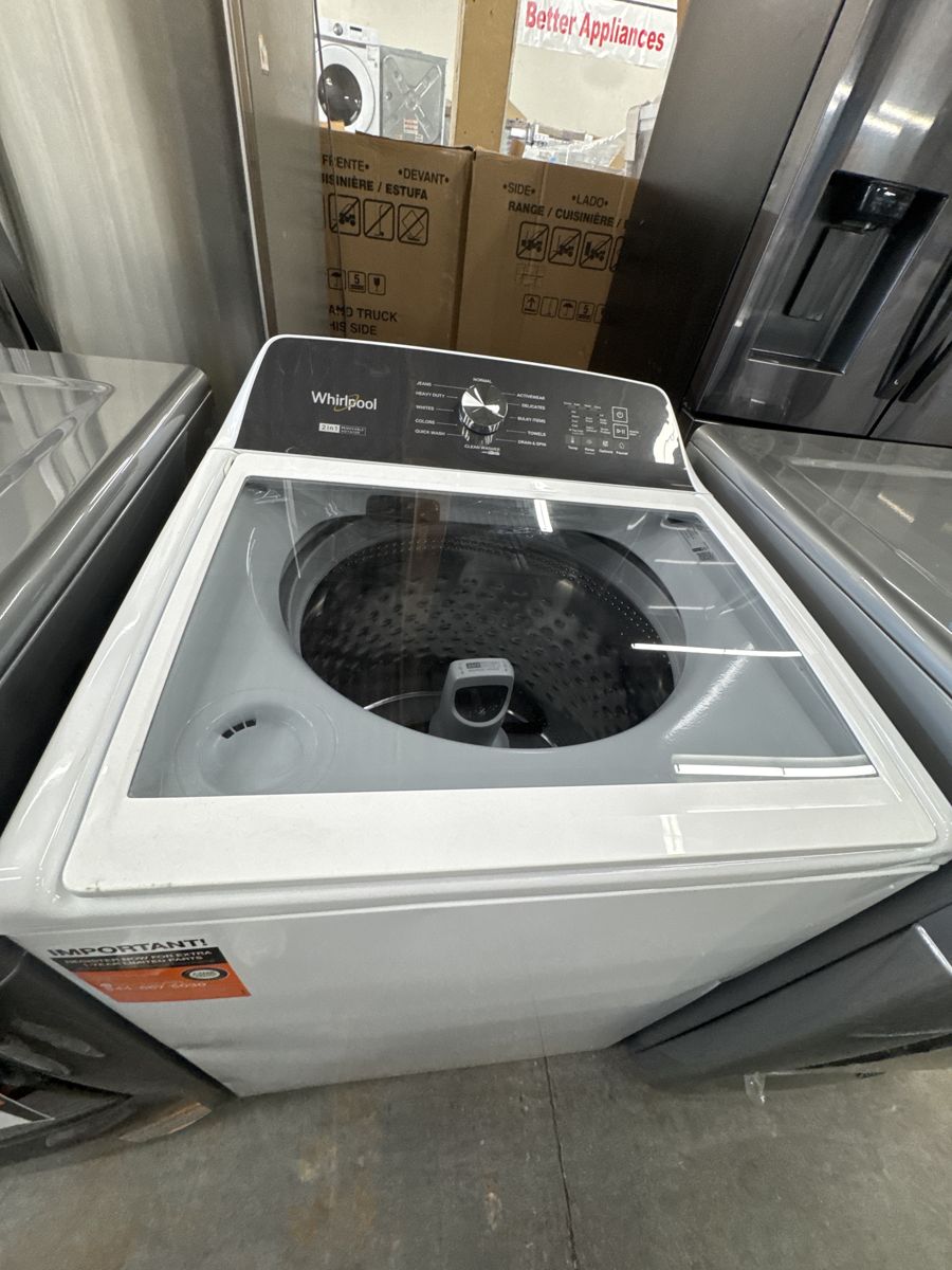 Whirlpool WTW5057LW1 27″ Top Load Washer, White